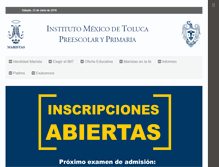 Tablet Screenshot of imtp.maristas.edu.mx