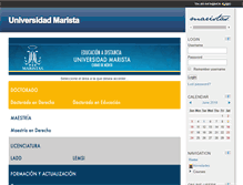 Tablet Screenshot of eduma.maristas.edu.mx